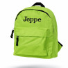 Limegrøn børnetaske med navn – personlig rygsæk til børn 2–6 år