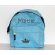 Mini rygsæk i lyseblå med navn – passer til børn 2–6 år