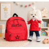 Lucky Doggy Mimi bamse og rygsæk med navn på